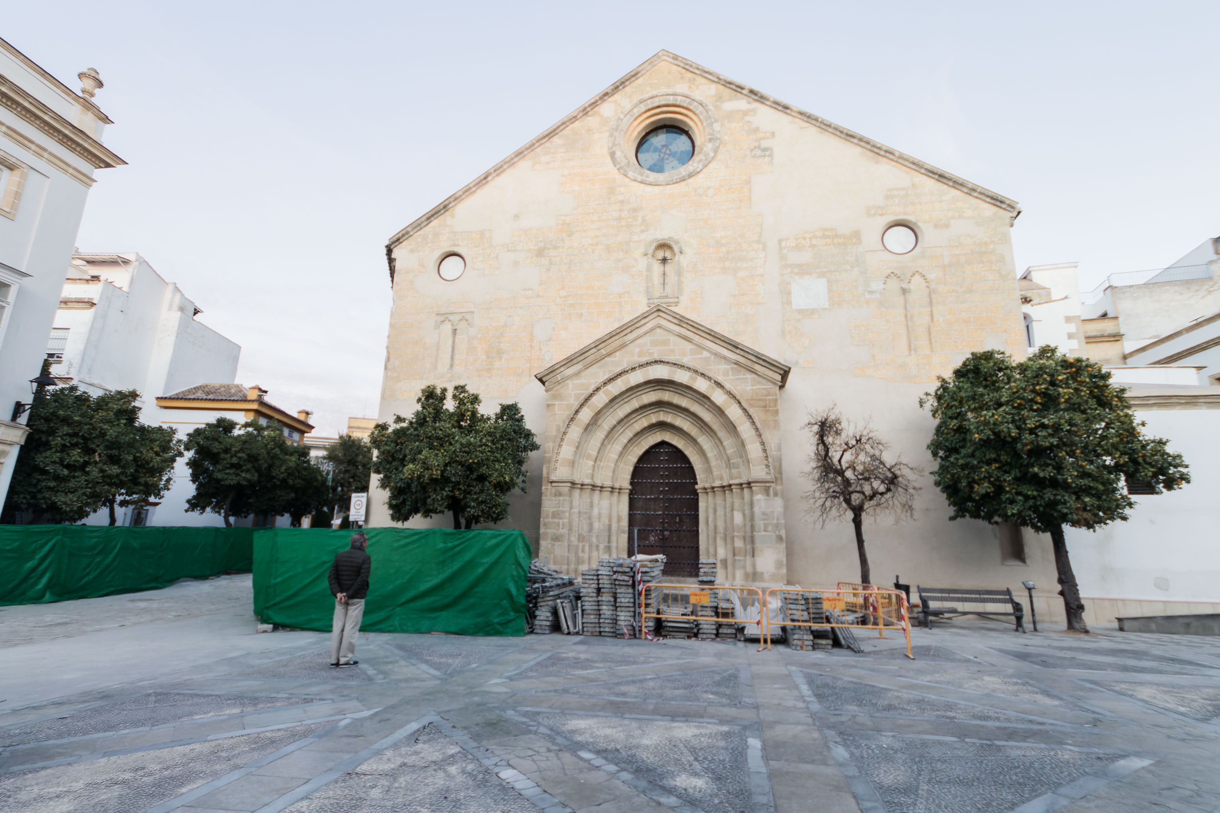Imagen reciente de la Iglesia de san Dionisio tras ser restaurada la fachada.