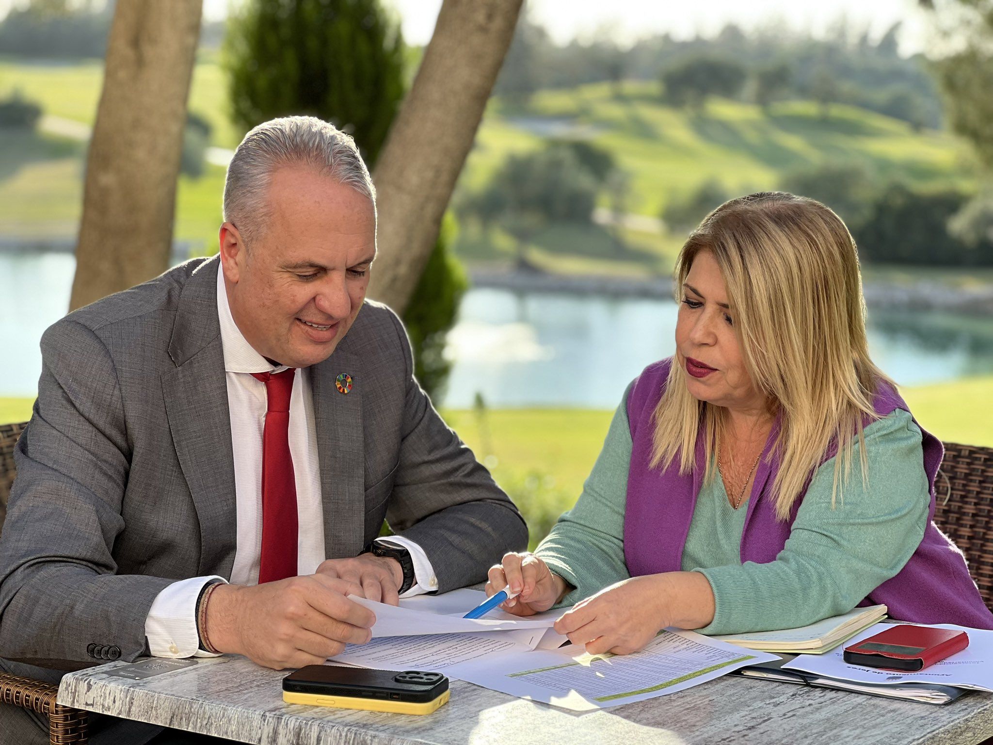 Juan Carlos Ruiz Boix y Mamen Sánchez, analizando los presupuestos 2023 de Diputación para Jerez.
