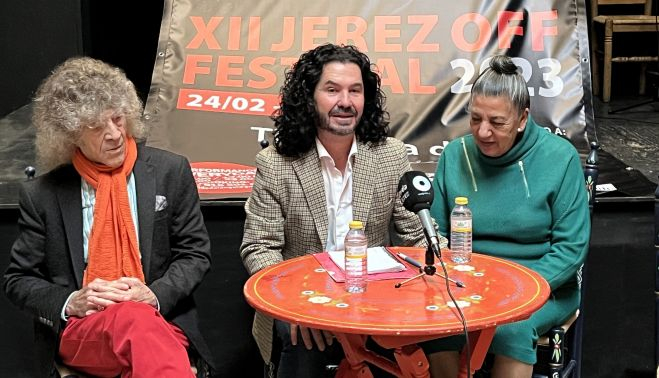 Momento de la presentación del Jerez OFF Festival que estará dedicado a Tía Juana la del Pipa