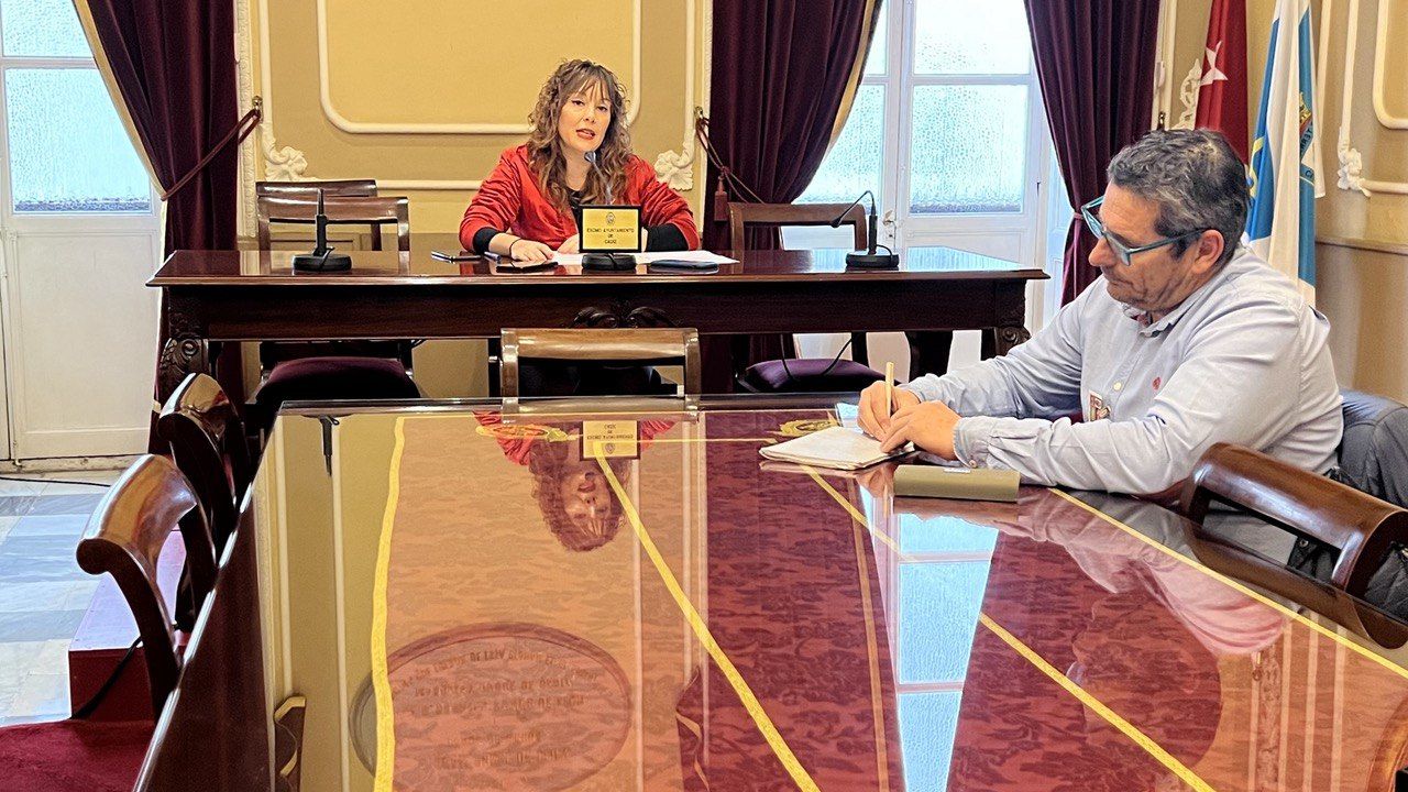 Imagen de la reunión de la Junta de Gobierno Local del Ayuntamiento de Cádiz.
