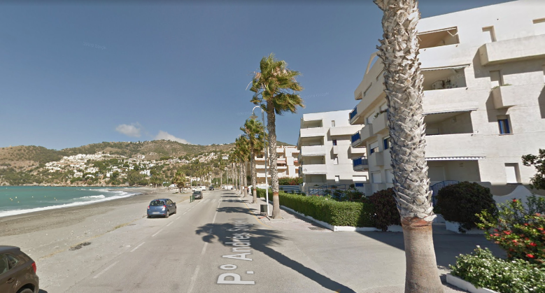 Imagen de Google Maps de la zona donde se ha registrado el incendio en Almuñécar, Granada.