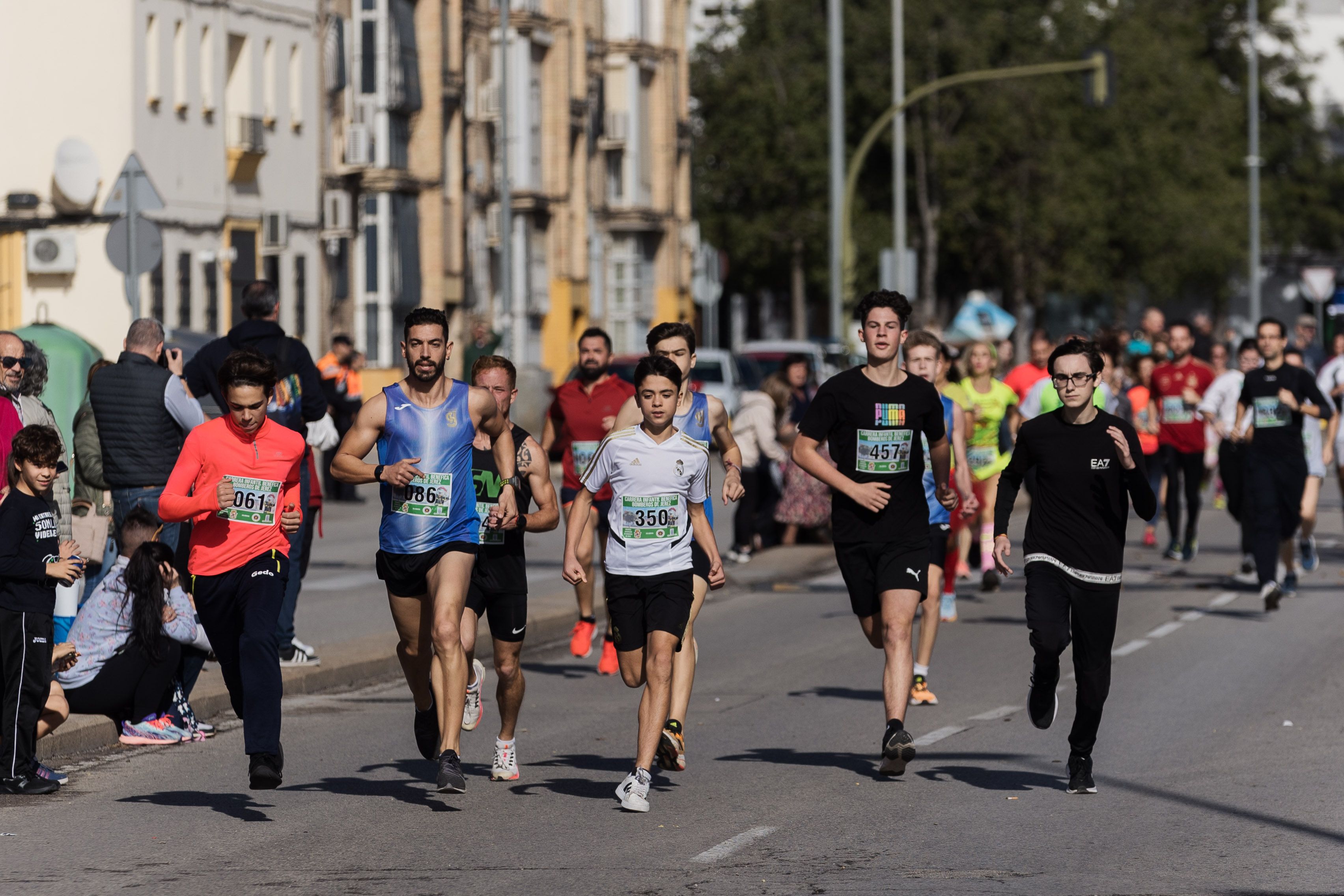Una prueba de atletismo benéfica en Jerez, en una imagen de archivo.