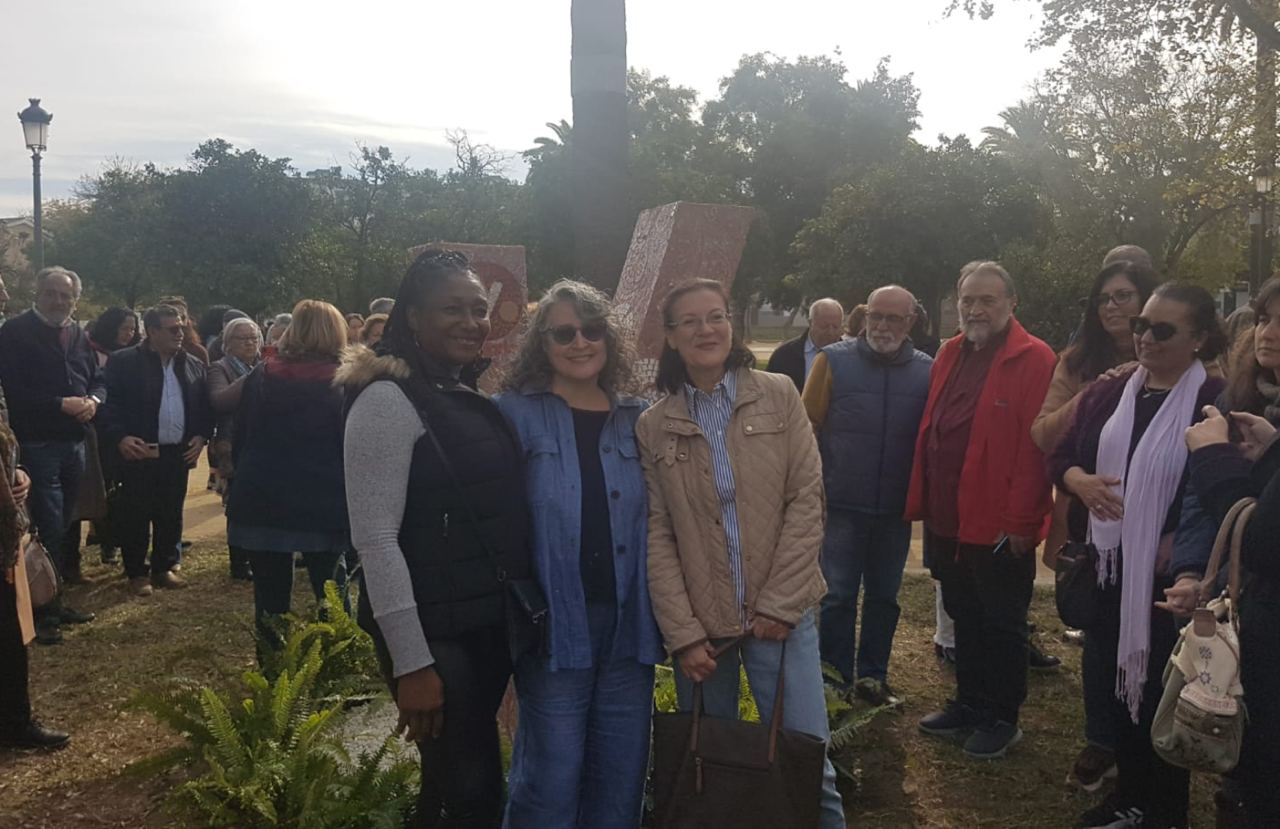 Inauguración del monumento al voluntariado.