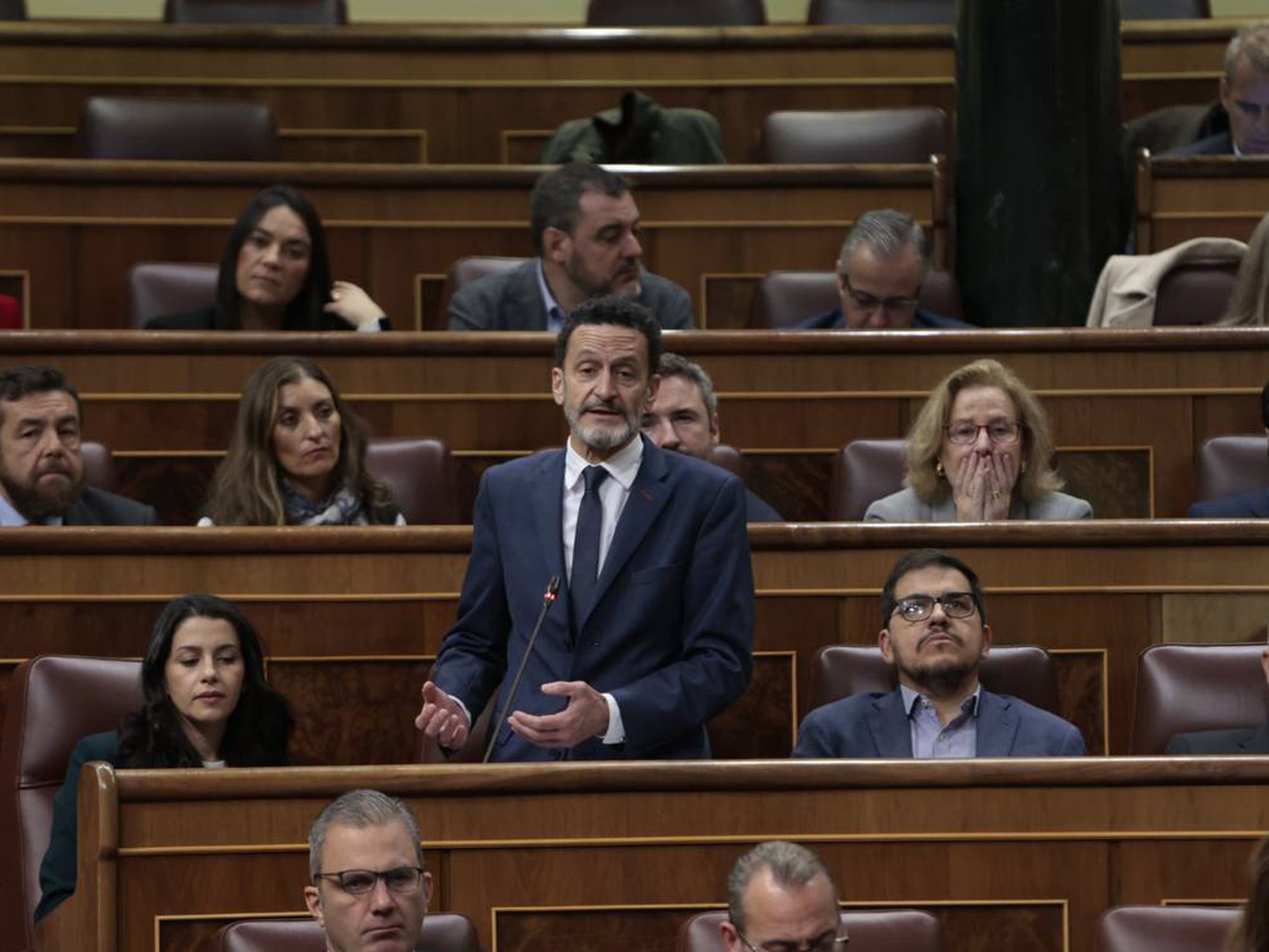 Edmundo Bal junto a Inés Arrimadas en el Congreso.