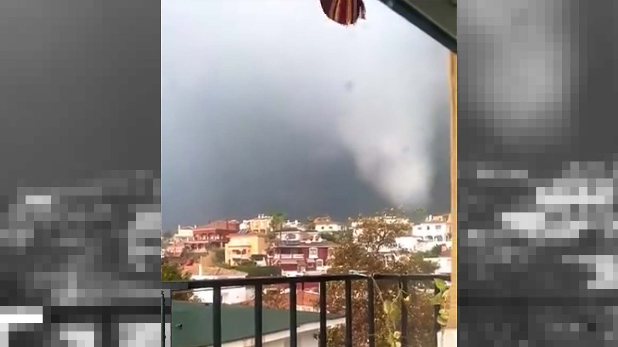 Un tornado en Marbella.