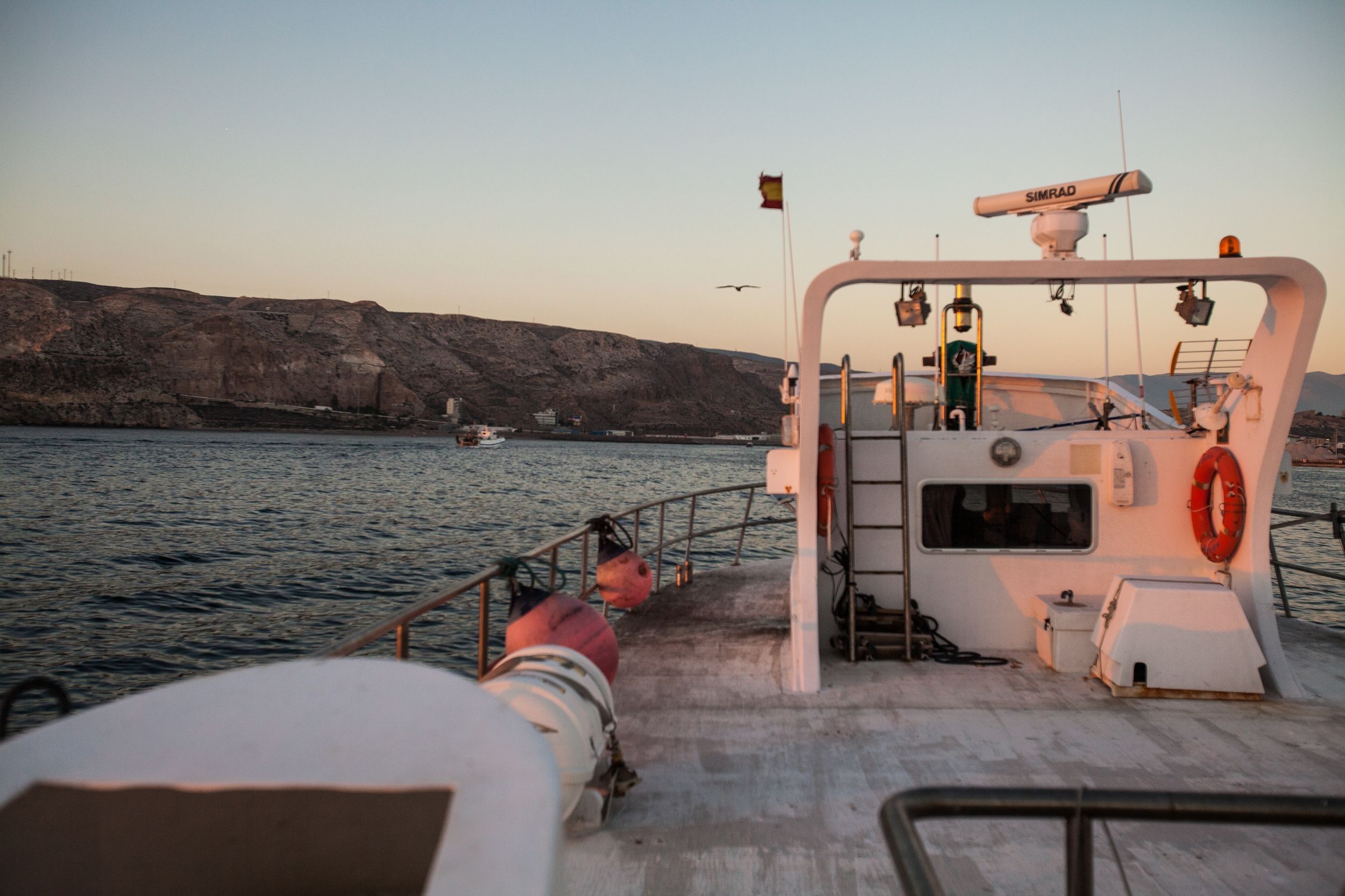 Un barco de pesca, en Almería.