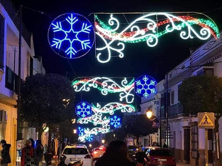 Alumbrado de Navidad en Trebujena.