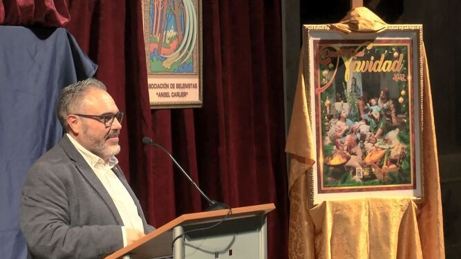 El concejal de Fiestas, Pedro Olmedo, presenta el programa de la Navidad en Puerto Real. 
