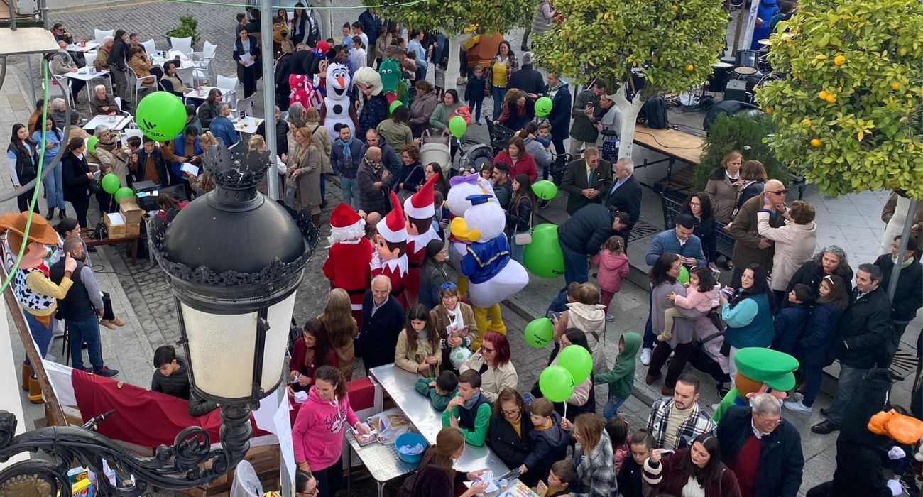 Una imagen del pasacalles solidario.