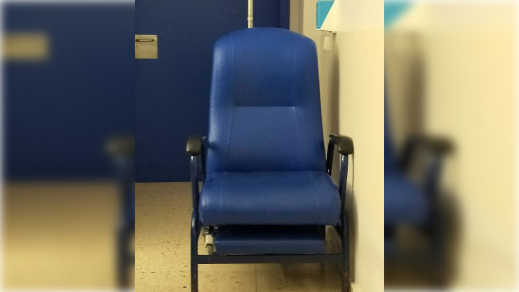 Un sillón de "máximo confort" del Hospital de Valme. 