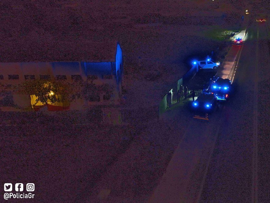 Una imagen de la intervención en el cortijo.