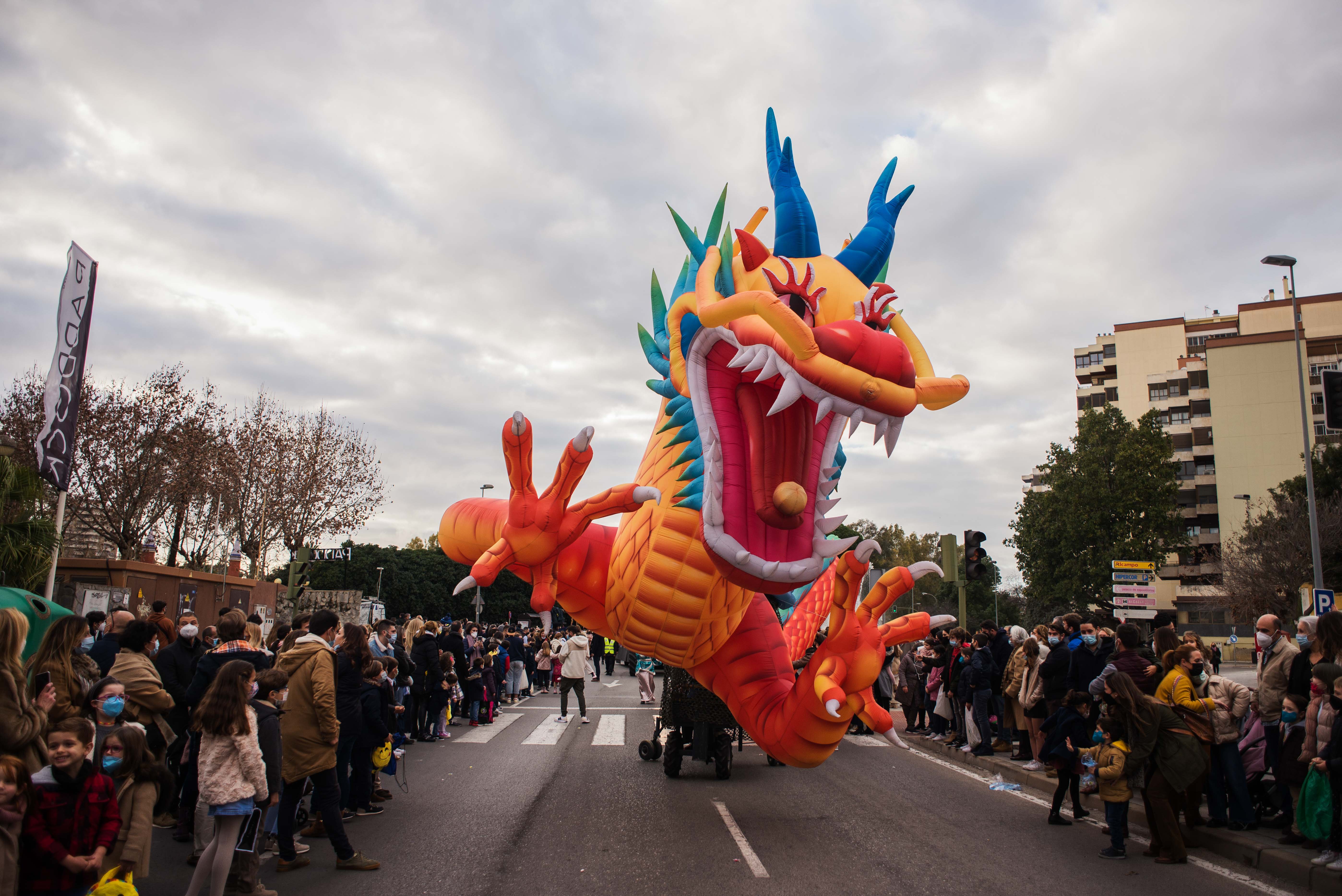 Un momento de la cabalgata de Reyes Magos de Jerez, el año pasado.