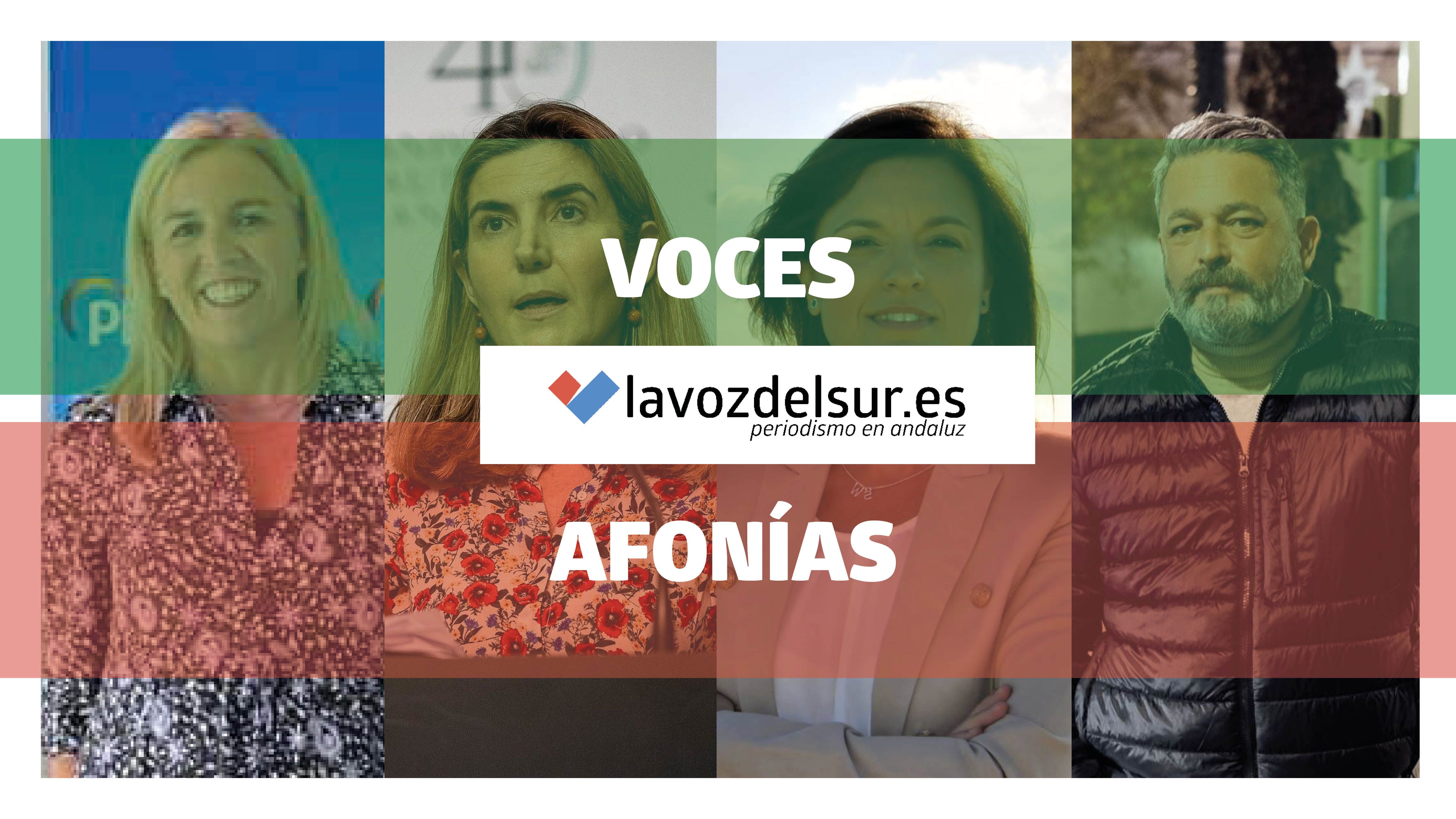 Eva Pajares, Rocío Blanco, Patricia Cavada y Rubén Pérez, las voces y afonías de la semana en lavozdelsur.es. 