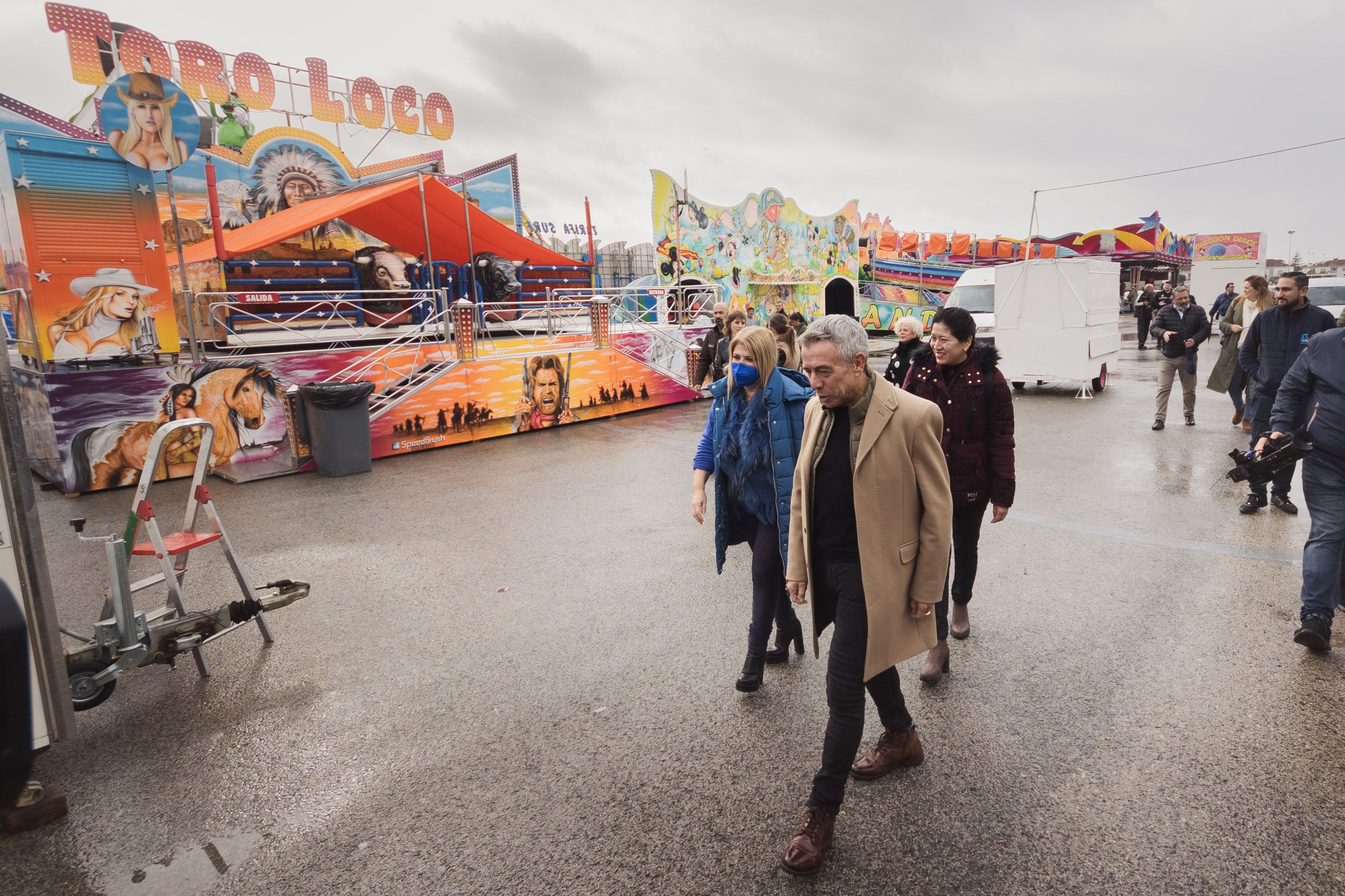 José Luis López 'El Turronero', en la feria de la Navidad.