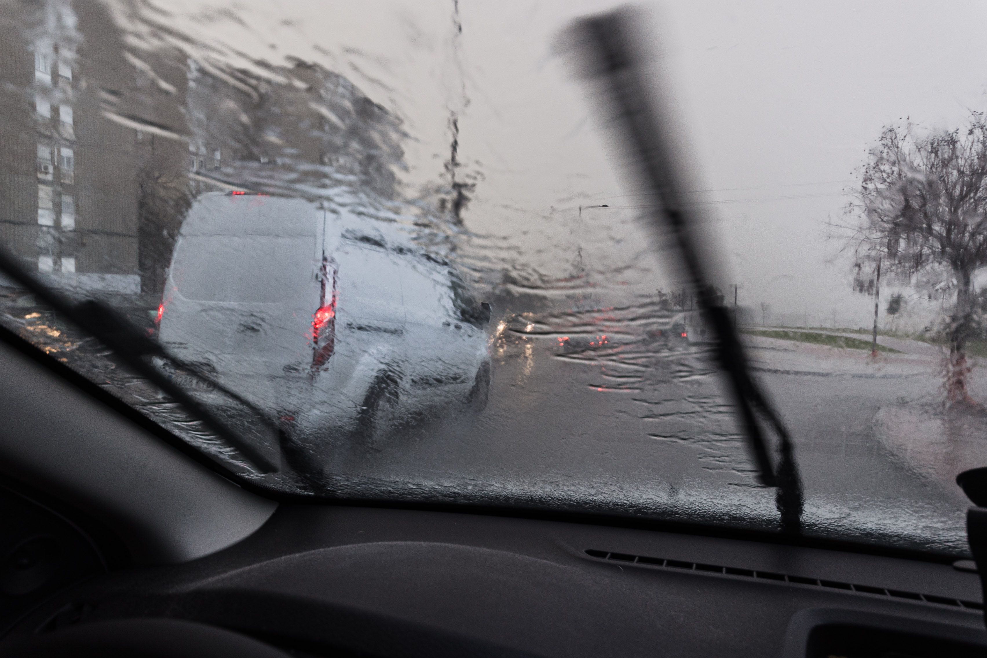 Fuertes lluvias en una imagen de archivo.