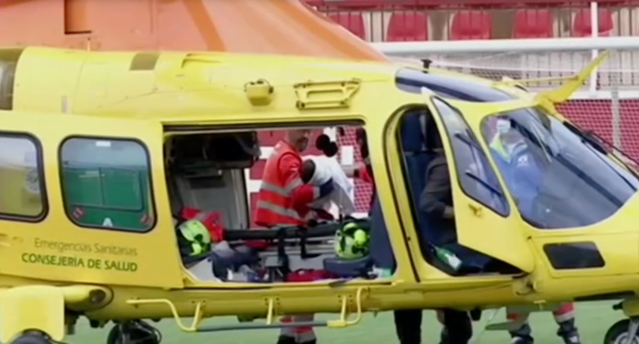El pequeño Daniel tuvo que ser trasladado de urgencia en helicóptero hasta el Virgen del Rocío.