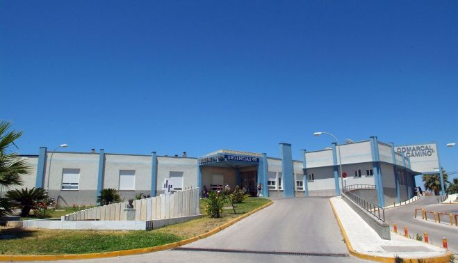 Hospital Comarcal Virgen del Camino, en Sanlúcar de Barrameda. PASCUAL