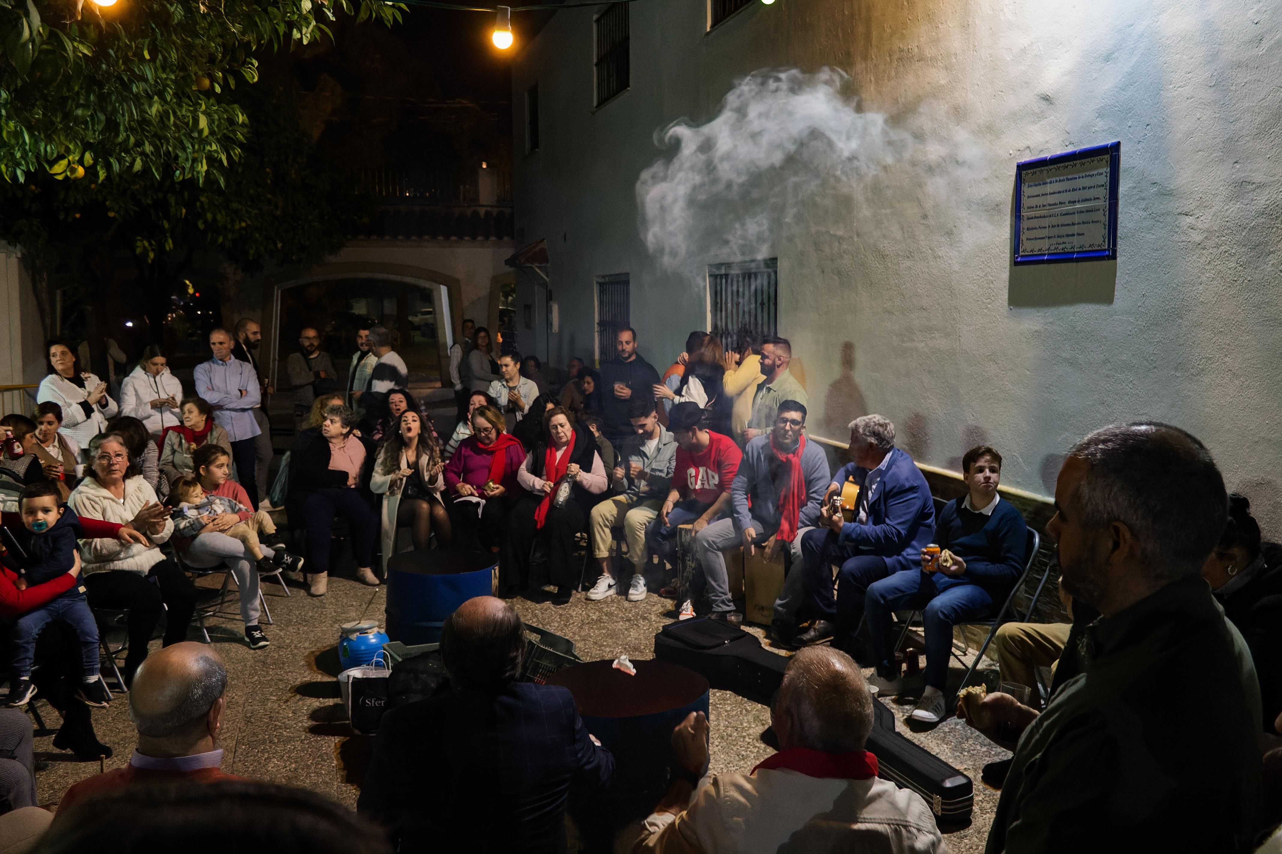 Imagen de una Zambomba celebrada en Guadalcacín. PP y PSOE enzardados a costa de la Navidad en las barriadas rurales de Jerez.