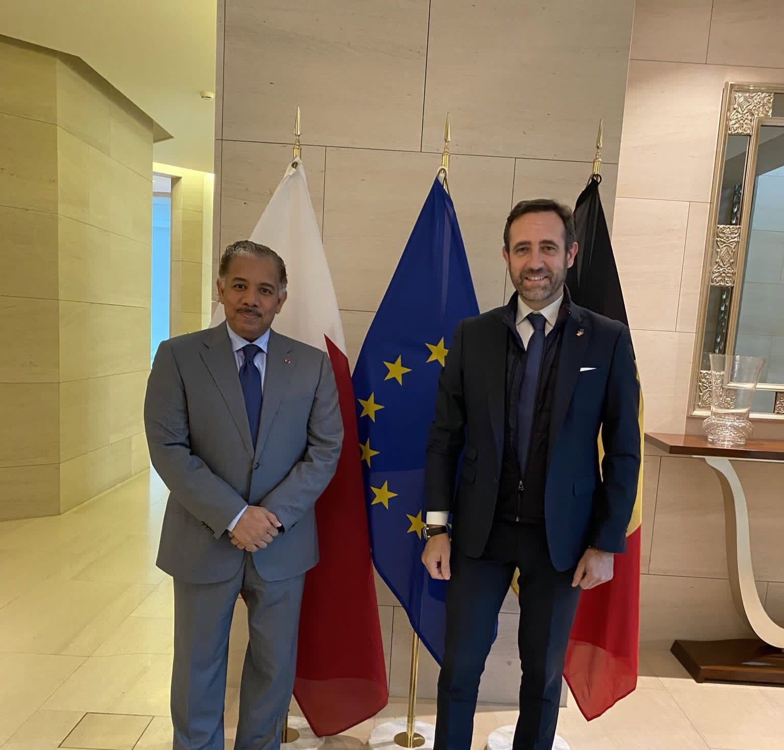 Bauzá, de Ciudadanos, en una visita a Catar.