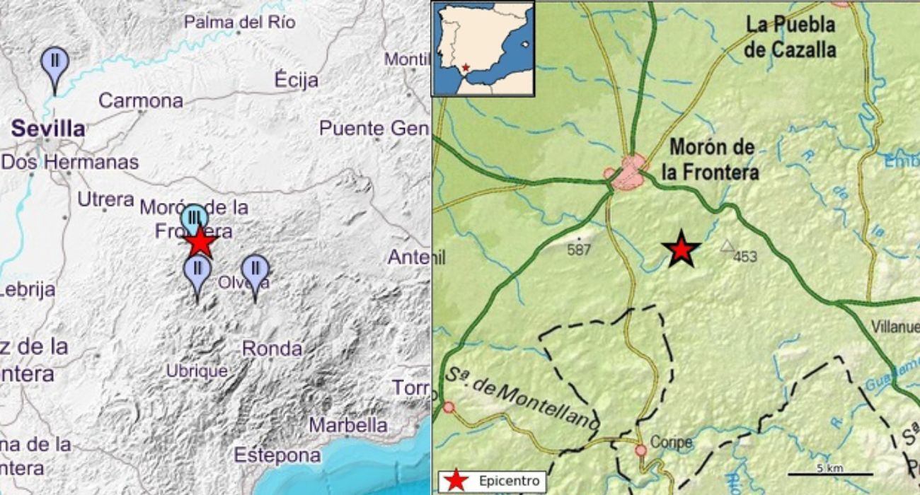 Las zonas en las que se ha sentido el terremoto.