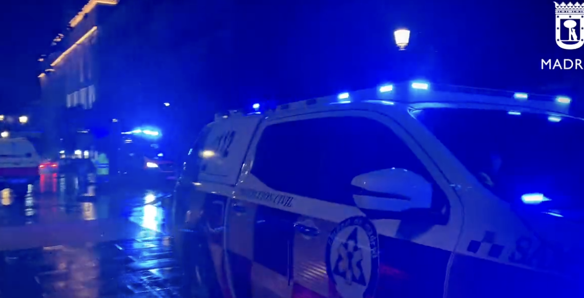 Imagen de efectivos policiales en Madrid, en una vista reciente.