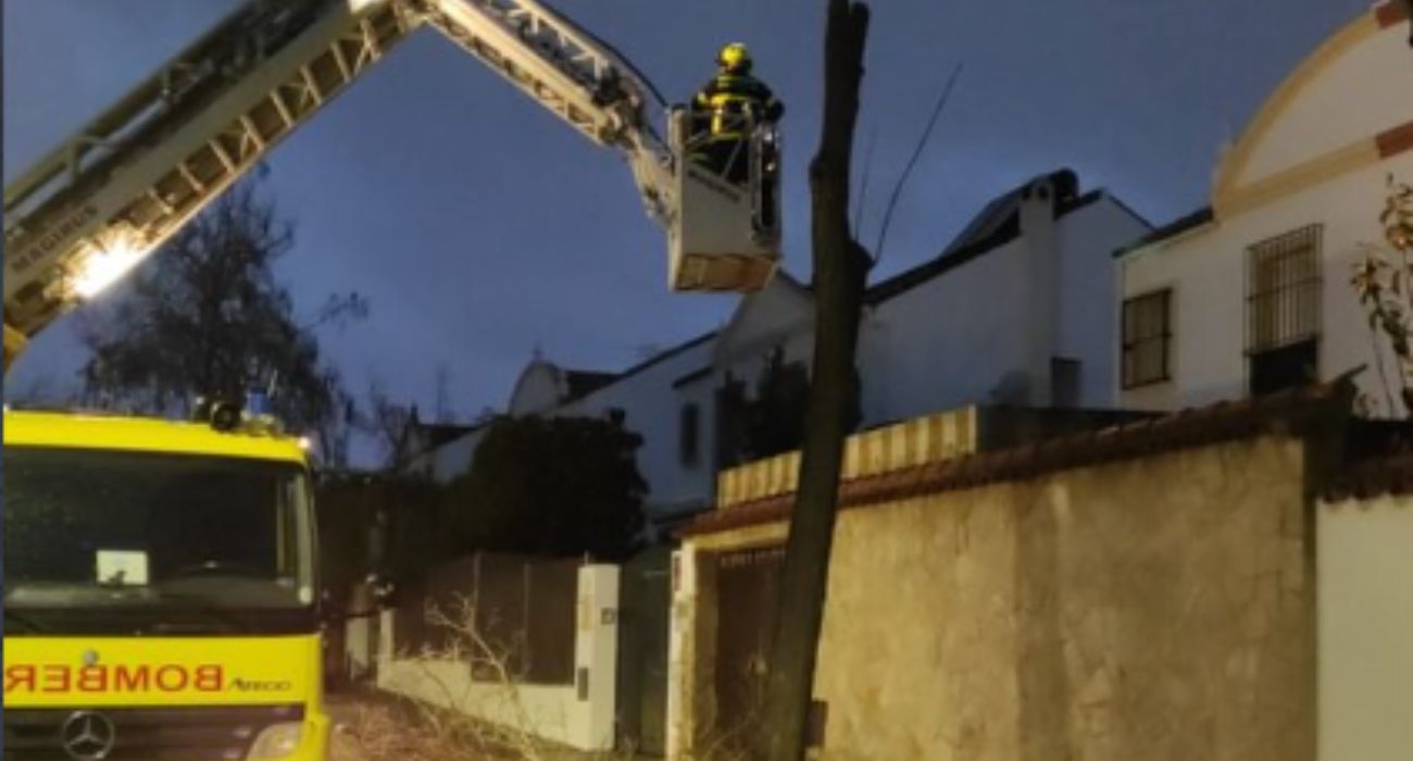 Una de las actuaciones llevadas a cabo por Bomberos Jerez.