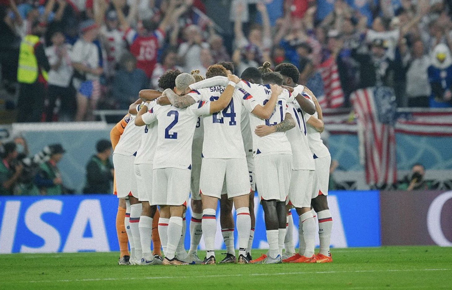 La selección de EEUU, en el Mundial de Qatar, en una imagen de la federación estadounidense.
