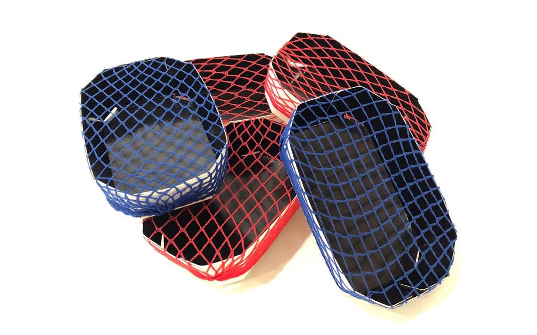 Imagen de los nuevos envases de cartón con malla de poliamida. 