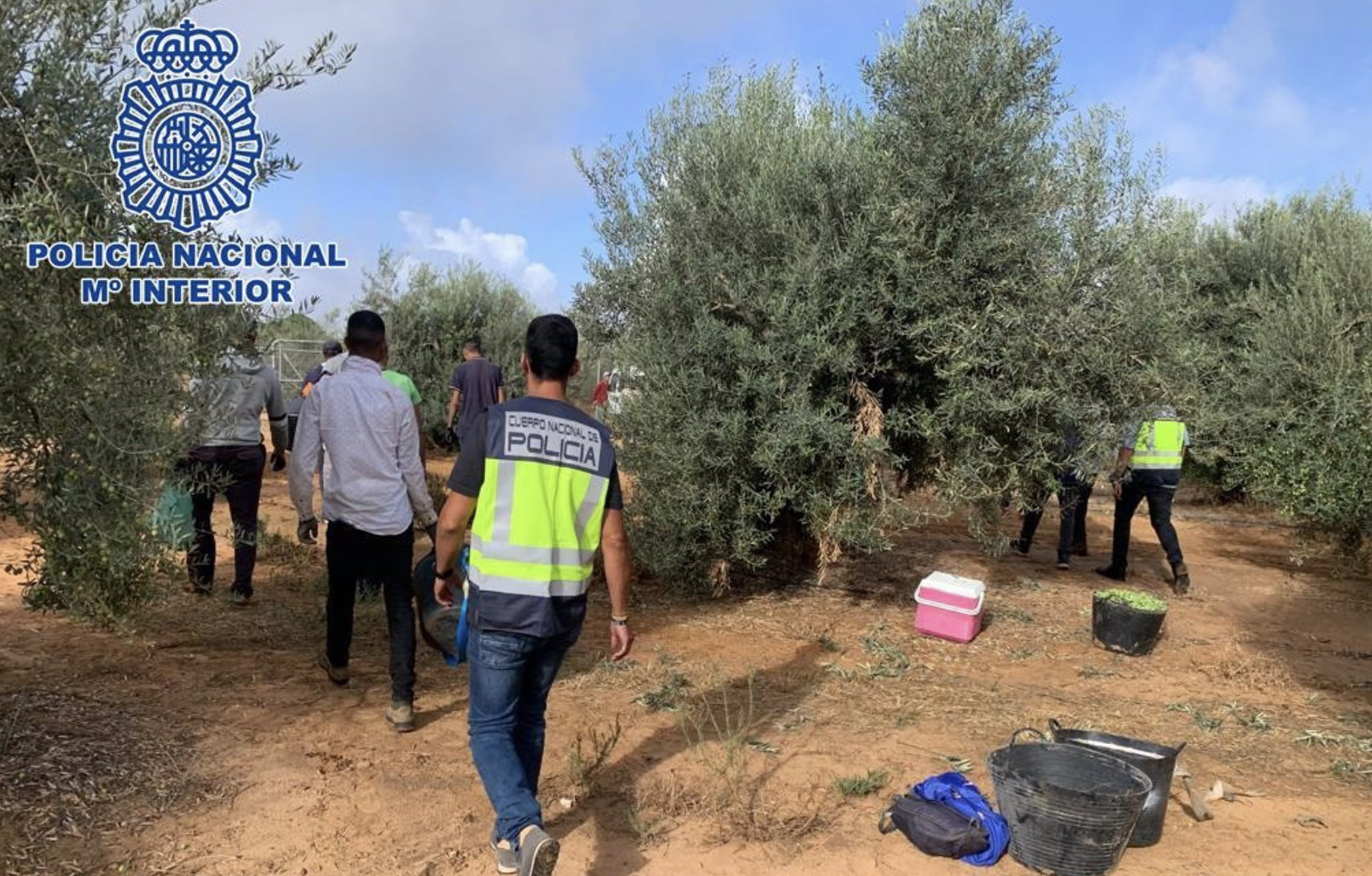 Policía Nacional, en una actuación en una finca, en una imagen de archivo.