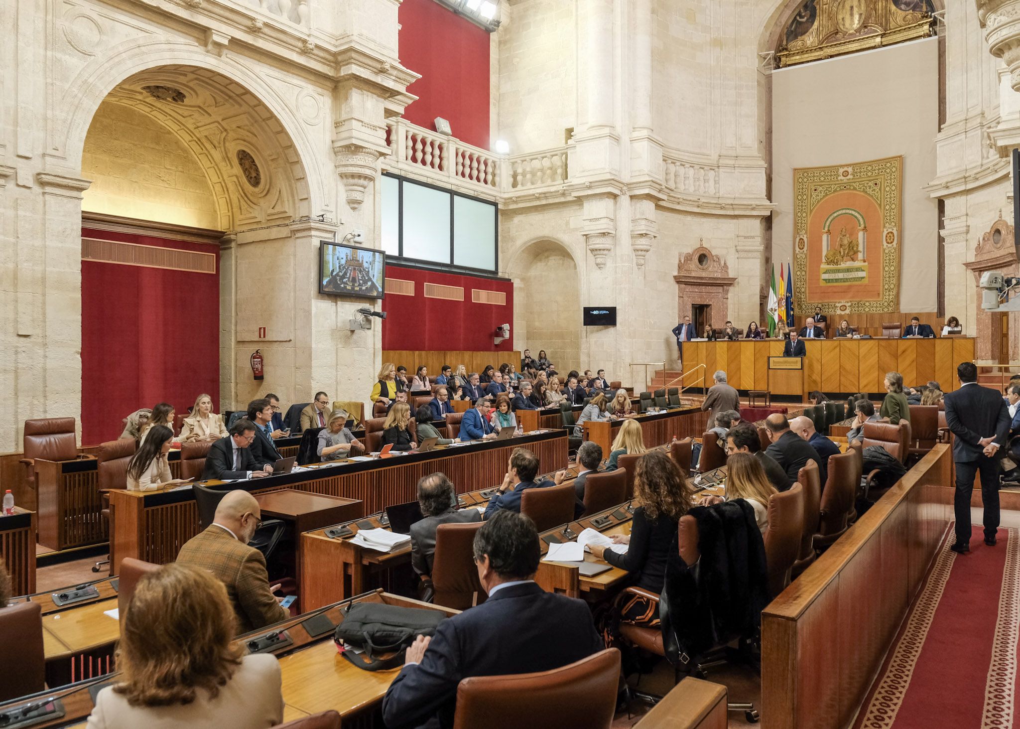 No habrá presencia de todos los grupos políticos en el Consejo Audiovisual y en el de la RTVA. Un momento del pleno del Parlamento andaluz, este pasado miércoles.