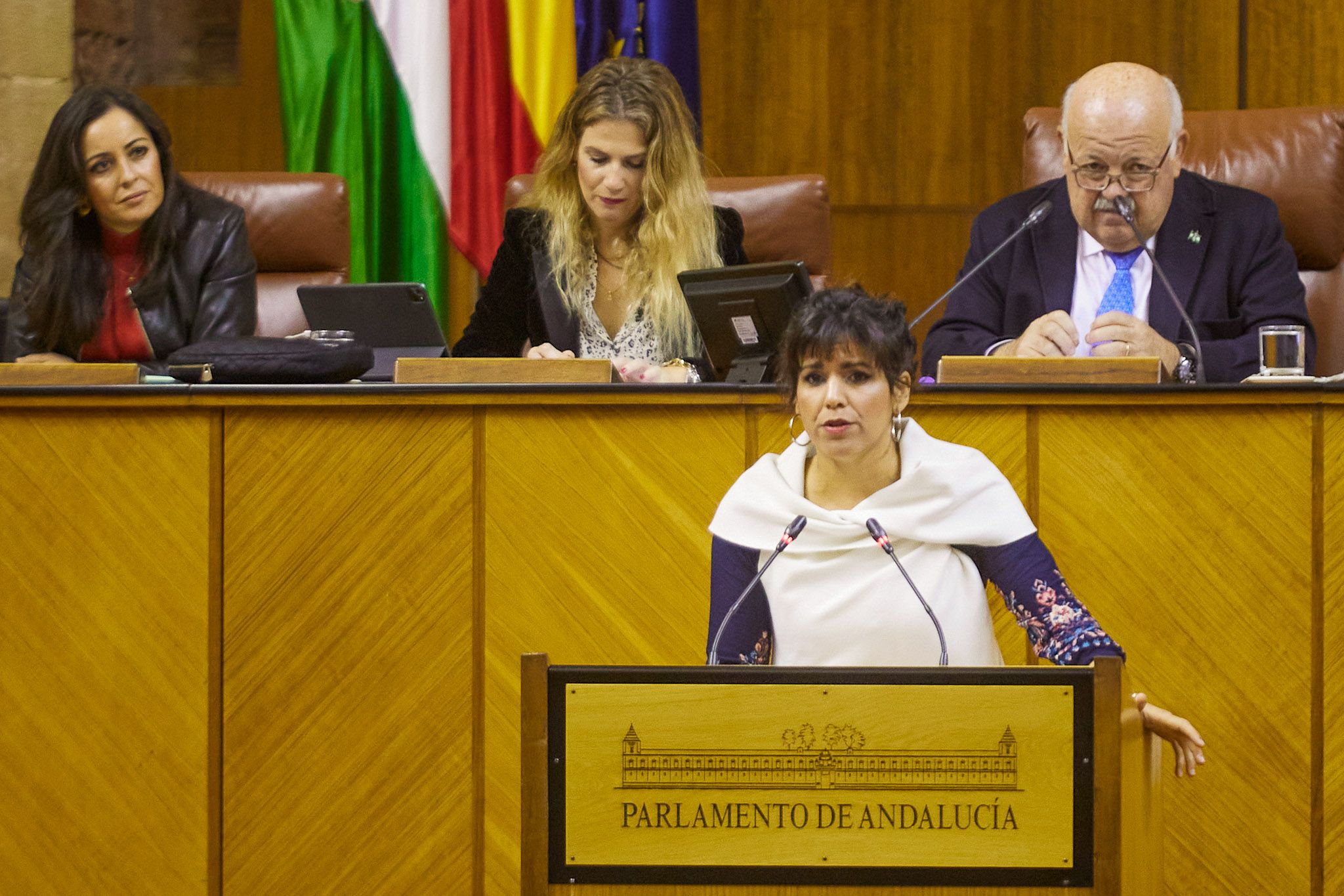 Teresa Rodríguez durante su intervención.