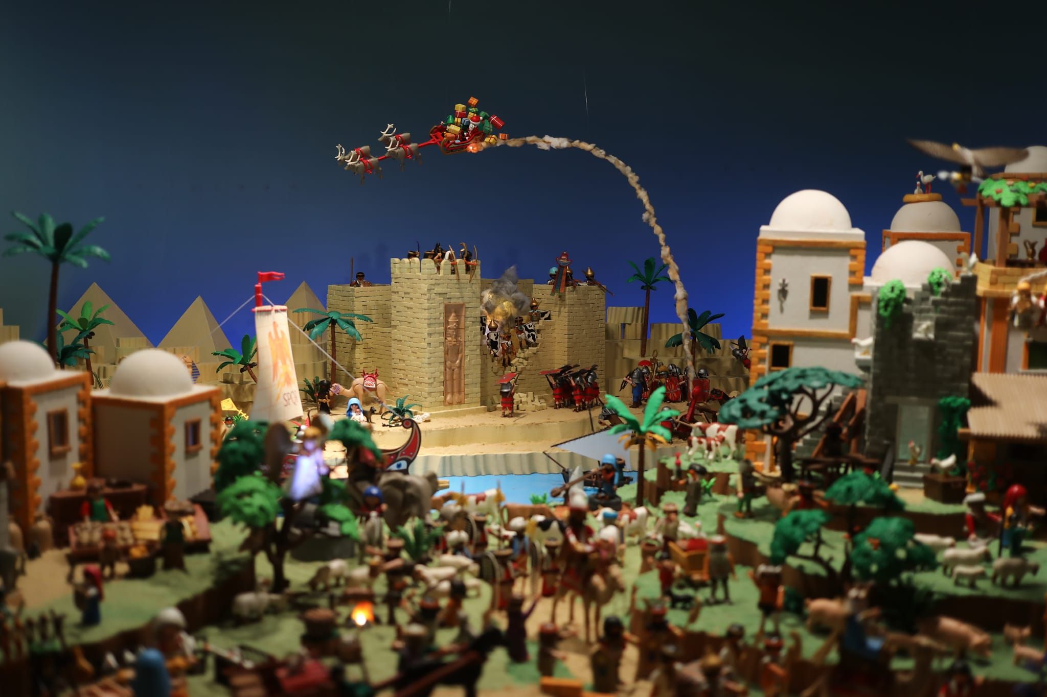 Uno de los nacimientos incluidos en la ruta que tiene la peculiaridad de estar hecho con figuras de Playmobil.