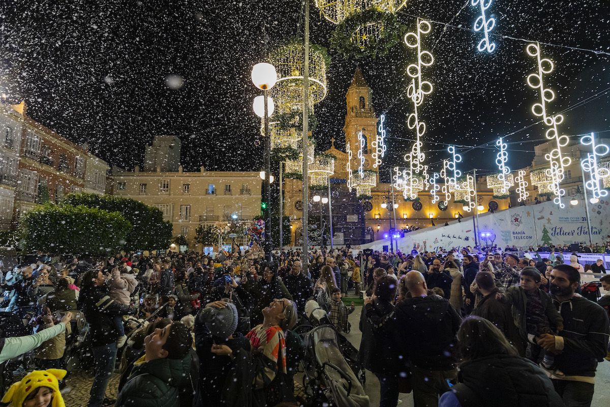 Iluminación navideña de Cádiz.