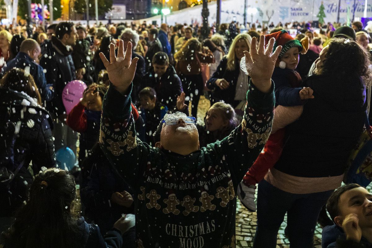 Nevada en Cádiz, con motivo de las fiestas navideñas de este 2022, en una imagen reciente.