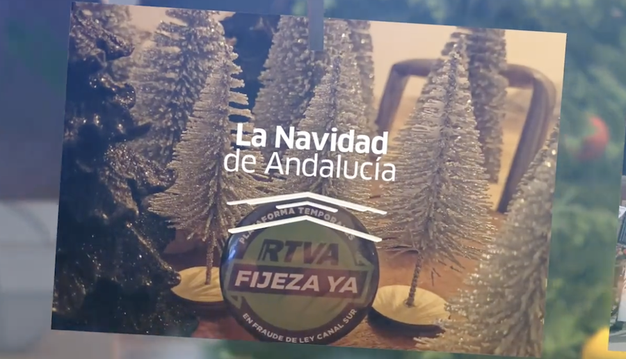 Captura del vídeo del villancico de Canal Sur más reivindicativo.