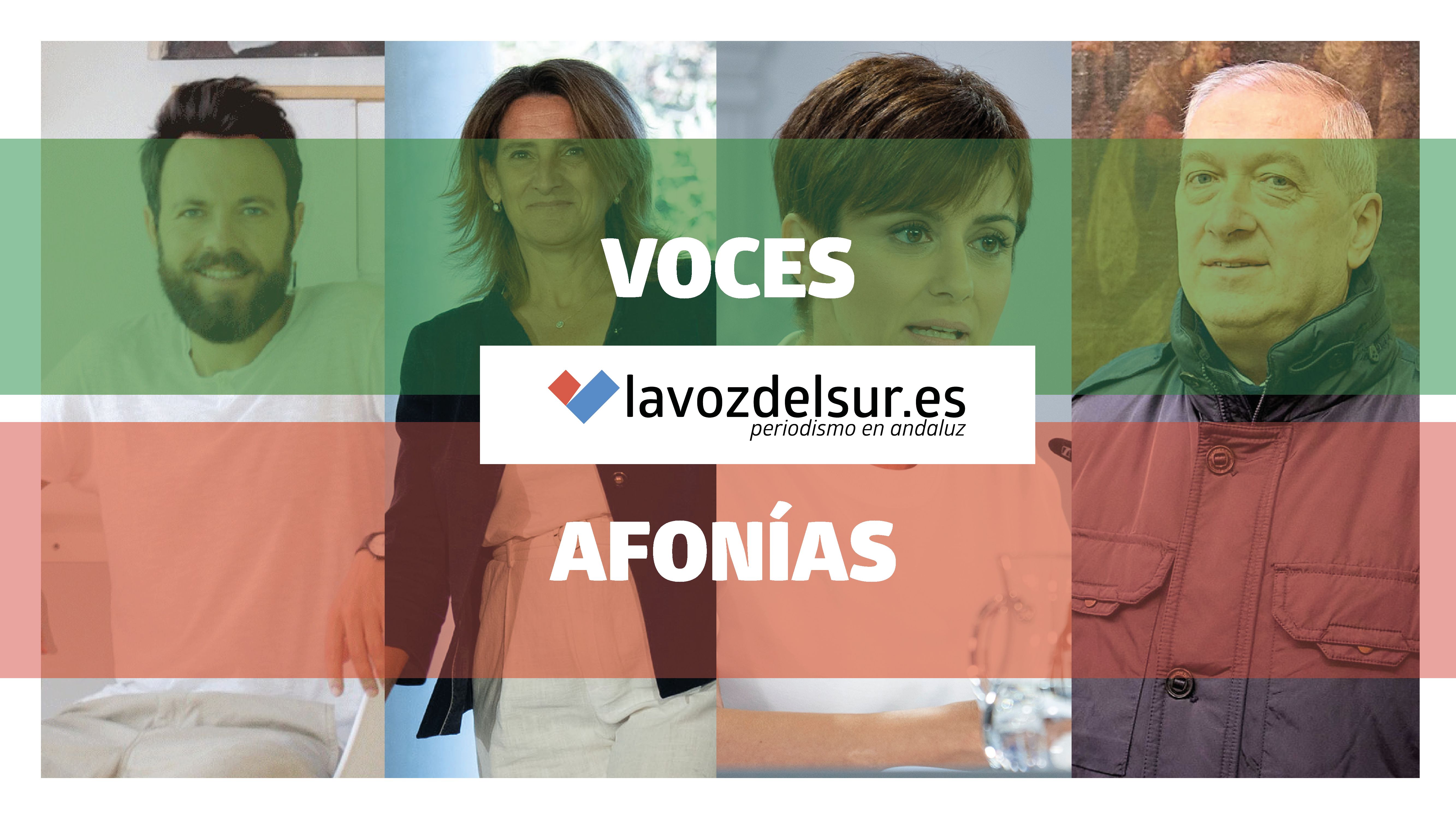 Voces y afonías: Daniel Diosdado, Teresa Ribera, Isabel Rodríguez y Sante Zanetti.
