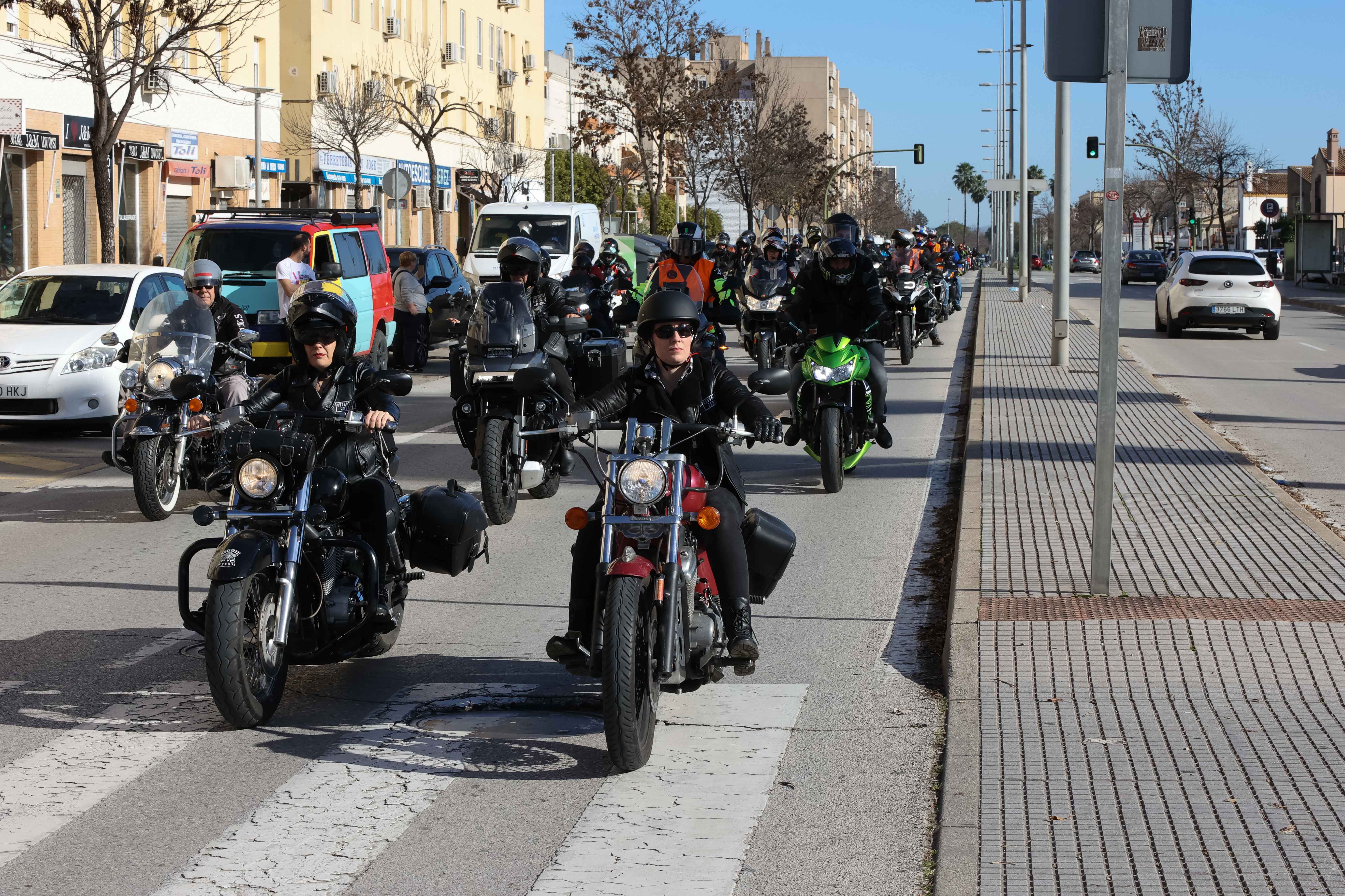 Caravana motera en Jerez 2022