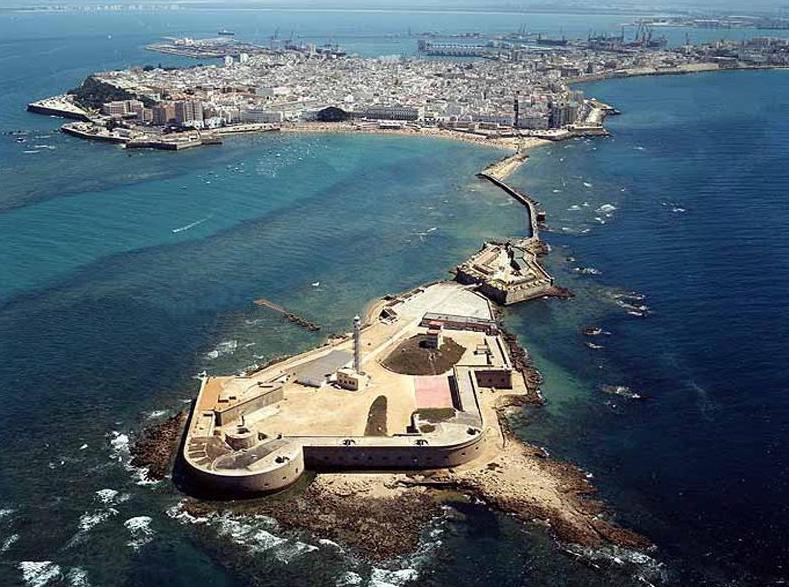 Vista aérea de Cádiz.