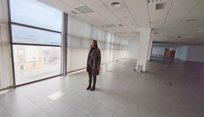 Oficinas del estadio que albergarán provisionalmente los juzgados. JUSTICIA