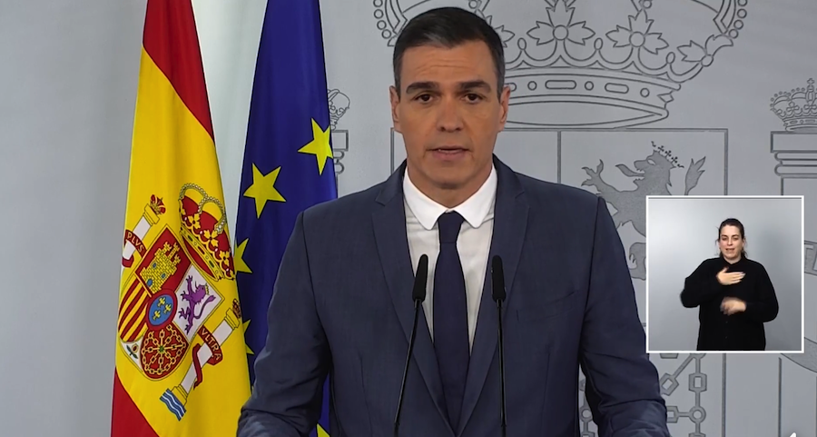El presidente, Pedro Sánchez, valorando el bloqueo del poder judicial. El presidente, Pedro Sánchez, valorando el bloqueo del poder judicial.