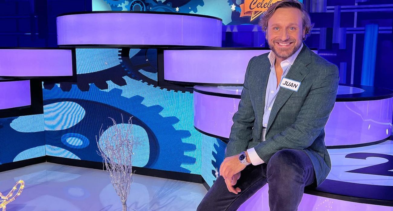 El cantante Juan Peña, en el programa de televisión.