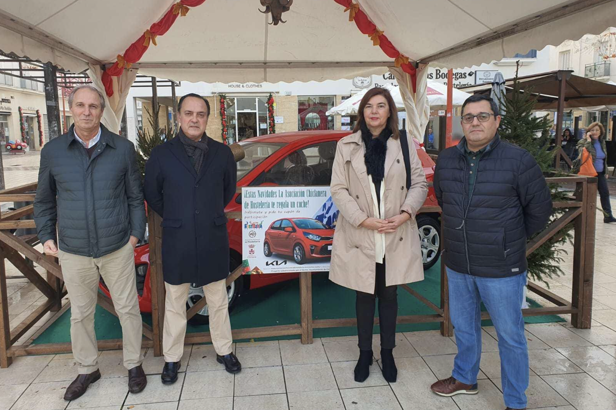 Imagen de la presentación del sorteo de un coche en Chiclana.