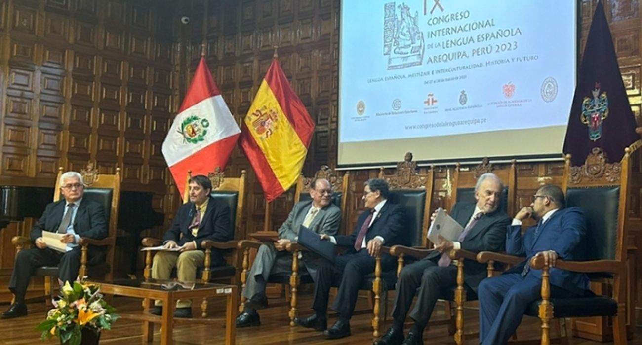 La presentación del Congreso Internacional de la Lengua 2023, con sede inicial en Arequipa (Perú).