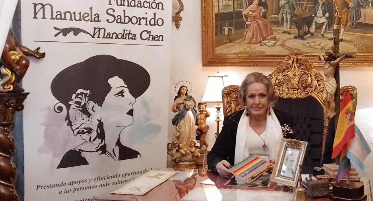 Manolita Chen, en el despacho de la fundación que lleva su nombre.