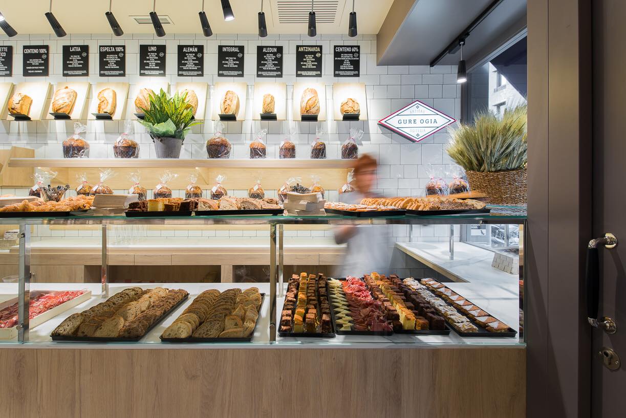 Interior de la panadería Gure Ogia. Interior de la panadería Gure Ogia.