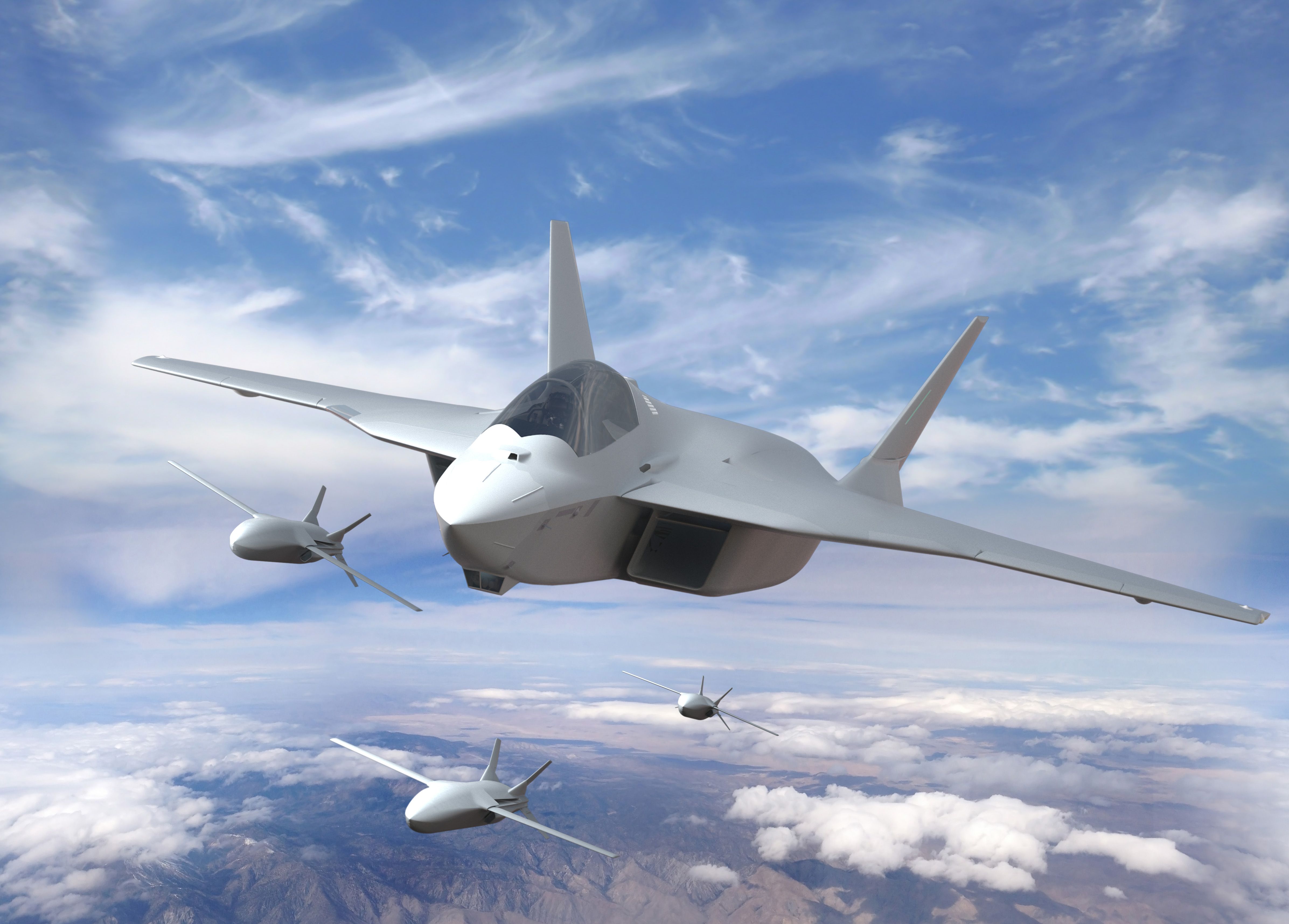 El Futuro Sistema Aéreo de Combate (FCAS) en Europa está siendo desarrollado por Dassault Aviation, Airbus, Indra y Eumet . AIRBUS
