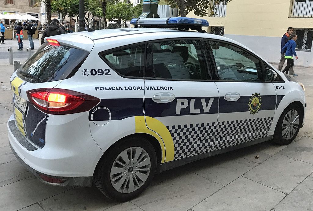 Uno de los coches de la Policía Local de Valencia