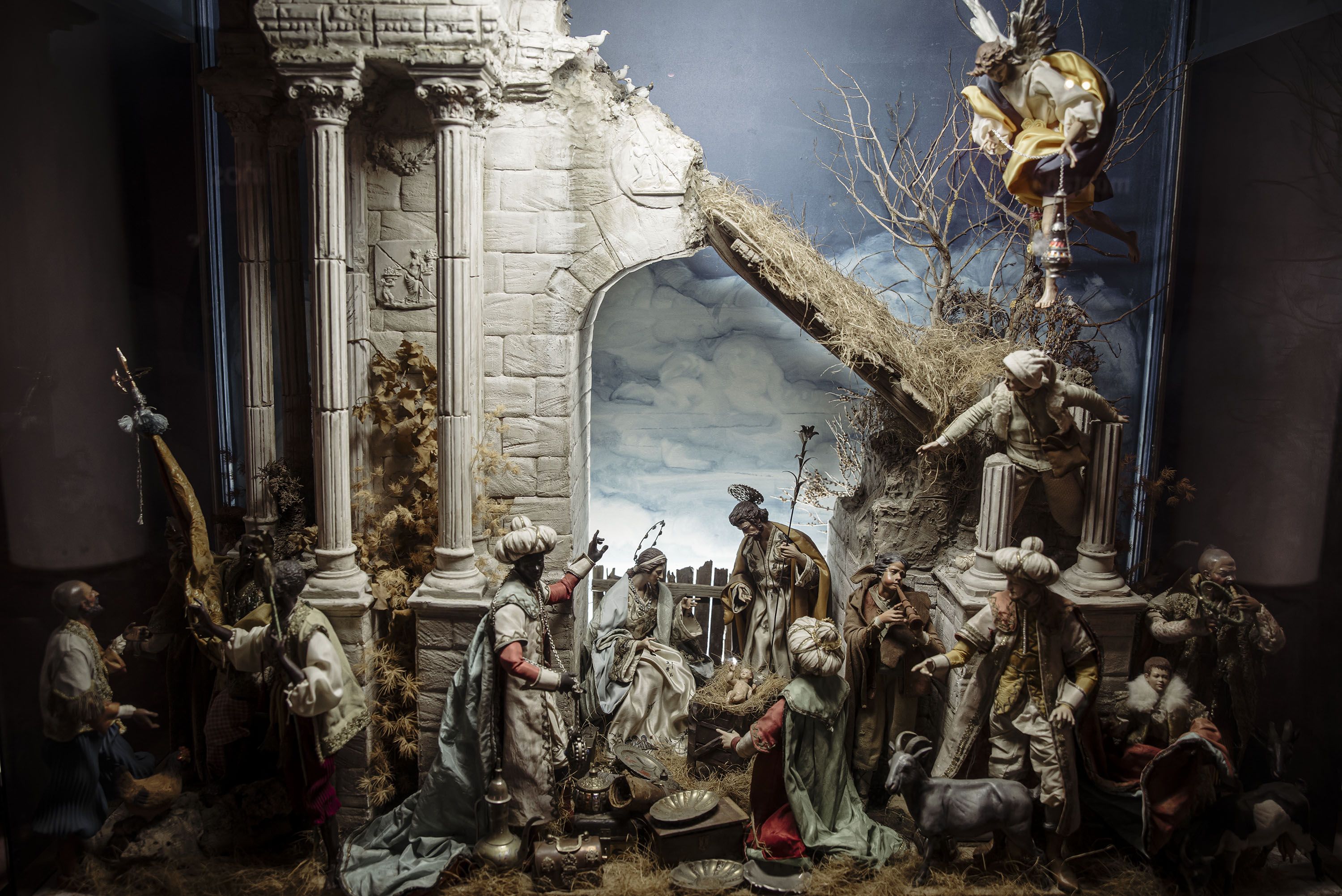 El nacimiento napolitano del Museo del Belén de Jerez. El nacimiento napolitano del Museo del Belén de Jerez.