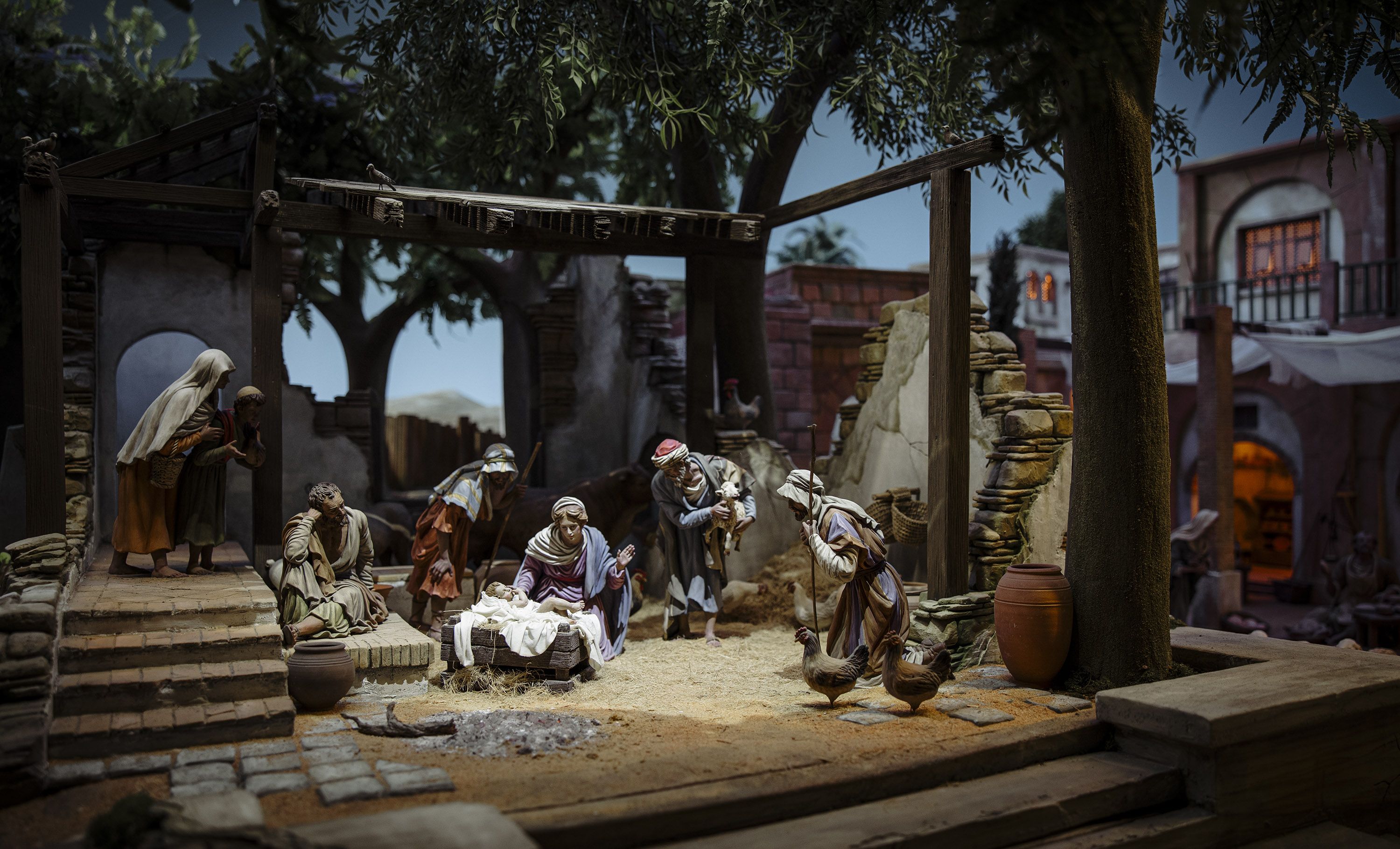 El Misterio del nacimiento del Belén monumental, eje central de la pieza. ESTEBAN