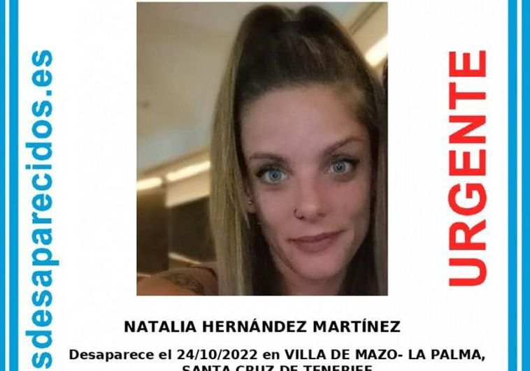 Natalia Hernández, desaparecida.  La misteriosa desaparición de Natalia: aterrizó en el aeropuerto de La Palma pero nunca llegó a salir de allí